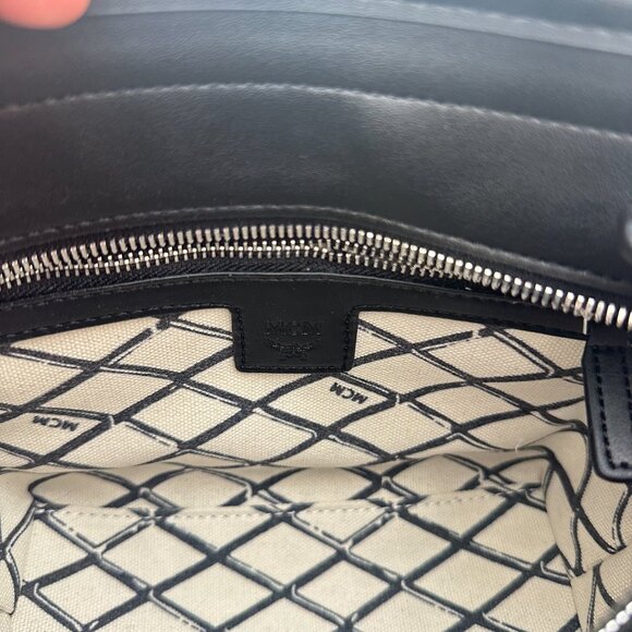 MCM black printed handbag crossbody bag - Picture 13 of 14